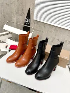 Christian Louboutin thick-heeled boots