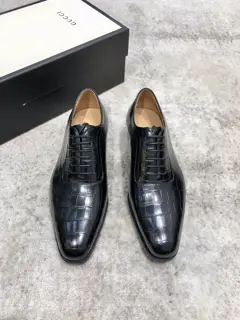 GUCCI Classic Oxford Men’s Business Formal Leather Shoes Classic Style Ultimate Art The