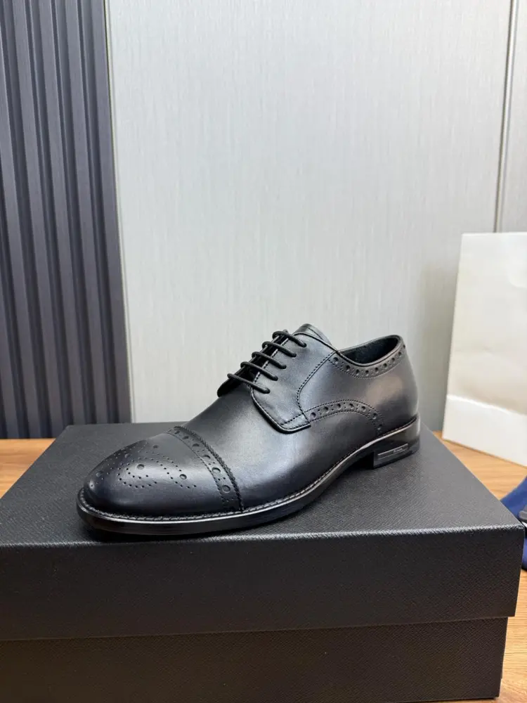 Prada men’s business casual leather shoes