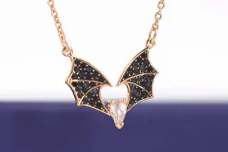 Swarovski Mysterious Black Bat Clavicle Necklace