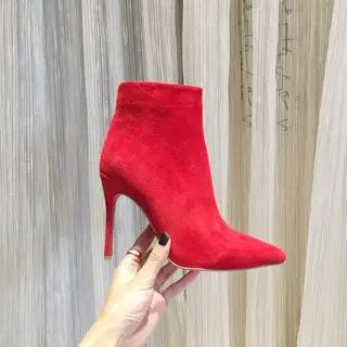 Christian Louboutin high-mercer cashmere surface sexy fashion rivet boots simple and