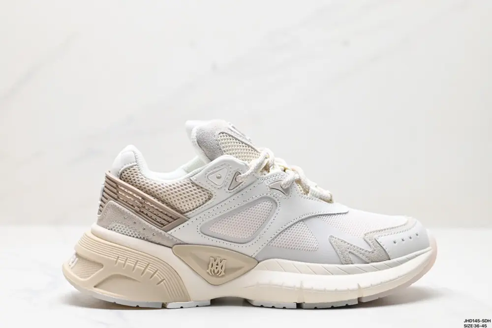 AMIRI RUNNER leather round toe comfortable low-top lifestyle casual shoes