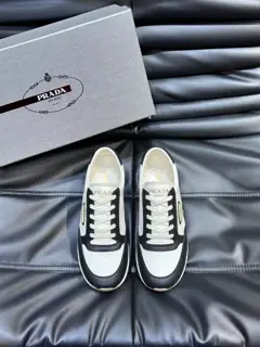 Prada men’s leather sneakers