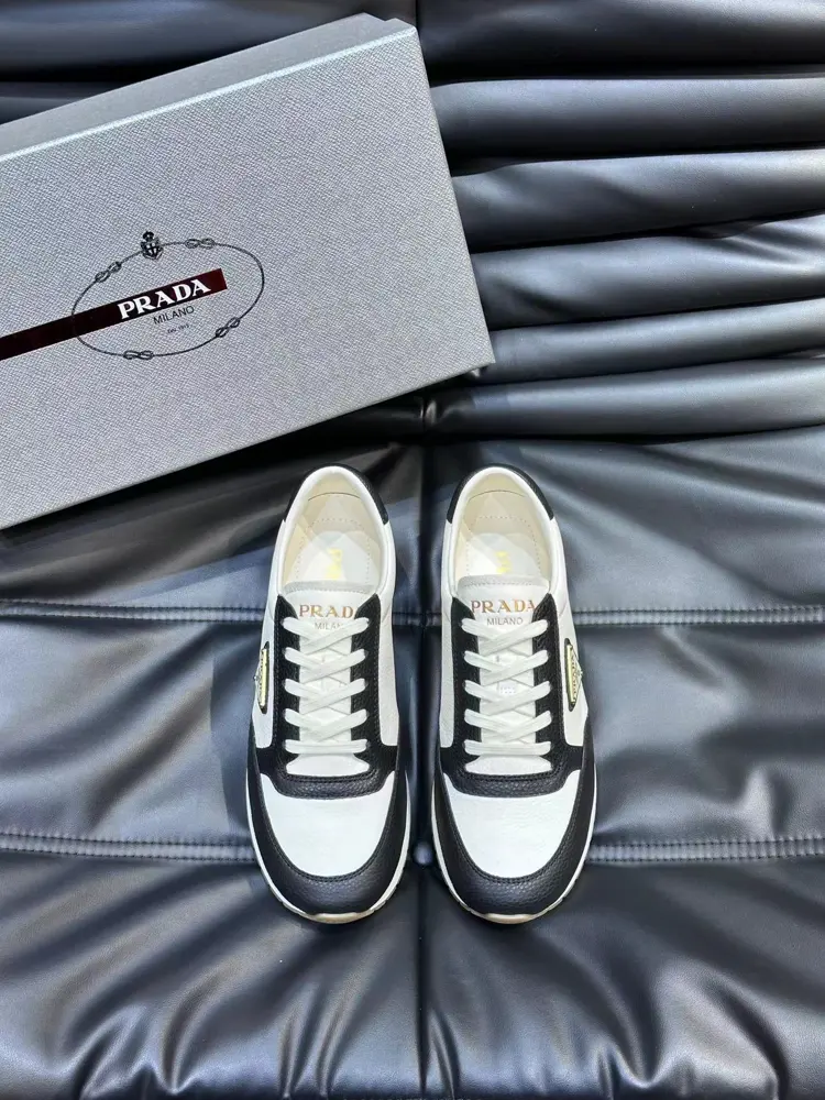 Prada men’s leather sneakers