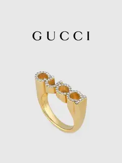 Gucci “GUCCI” letter-shaped ring size 6-11