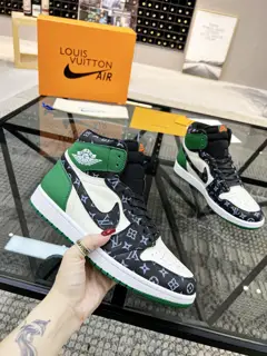 The latest high-top collaboration between Louis Vuitton and Nike
