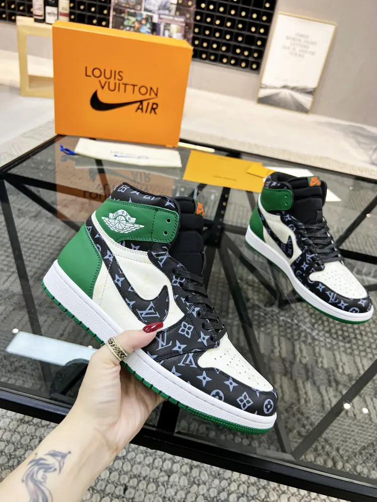 The latest high-top collaboration between Louis Vuitton and Nike