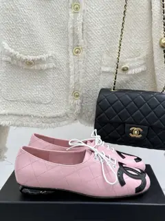 Chanel classic vintage large double C diamond pattern Shoes