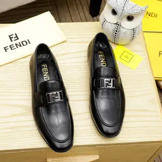FENDI men’s formal leather shoes Classic series not to be missed The