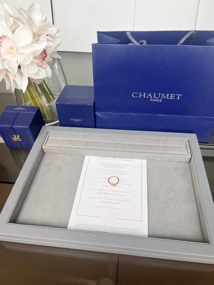 Chaumet honeycomb stackable diamond ring