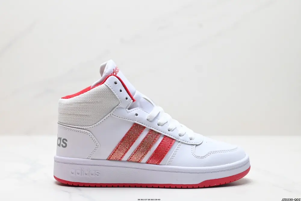 Adidas neo Hoops 2.0 Mid synthetic leather non-slip wear-resistant Adidas mid-top sneakers FV2729
