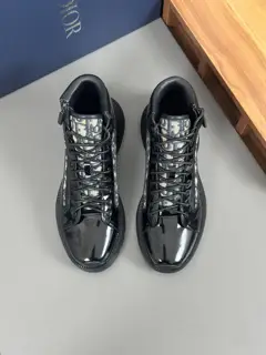 Dior high top sneakers. Available at the counters. Upper