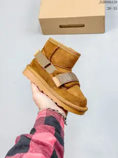 UGG new motorcycle snow boots autumn and winter new velvet thickened fashionable cotton