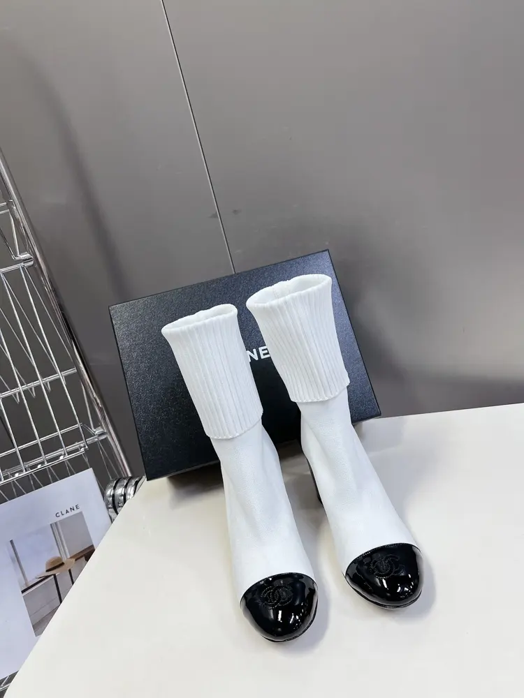 Chanel stretch boots