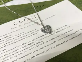 Gucci Fearless Flower and Bird Necklace Length: 50+5CM