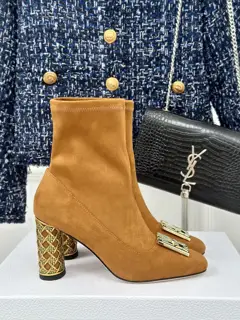 Dior/Dior 24S autumn and winter new round heel short boots