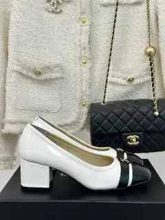 Chanel Double C thick heel shoes