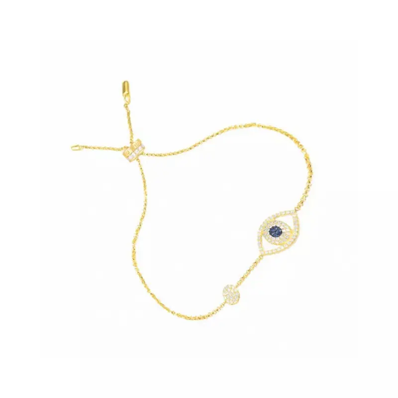 Apm monaco diamond-studded devil’s eye bracelet. The lucky eye has a unique and elegant