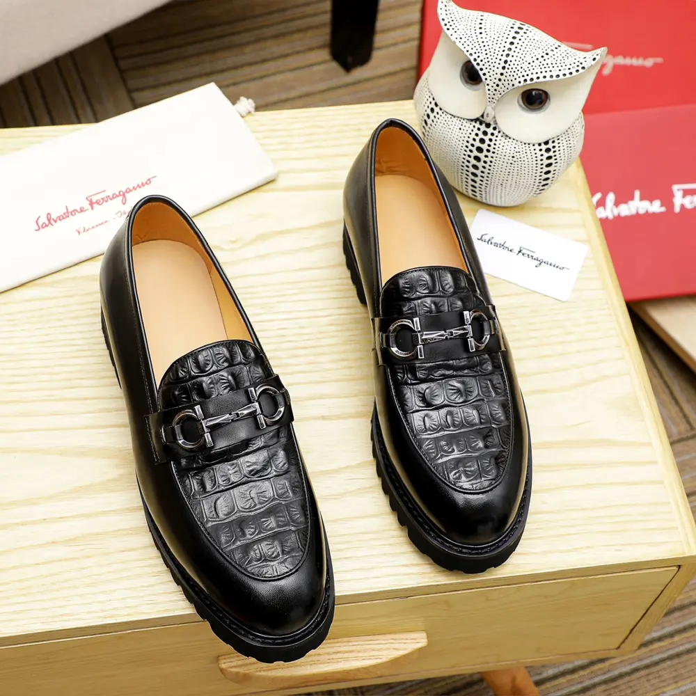 Salvatore Ferragamo business leather shoes Official website original copy