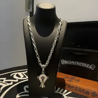 Chrome Hearts letter buckle necklace