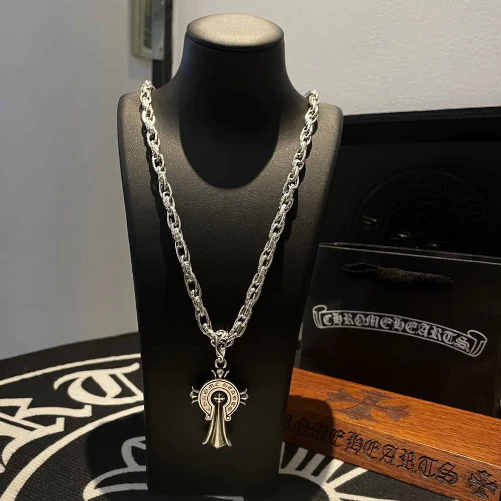 Chrome Hearts letter buckle necklace