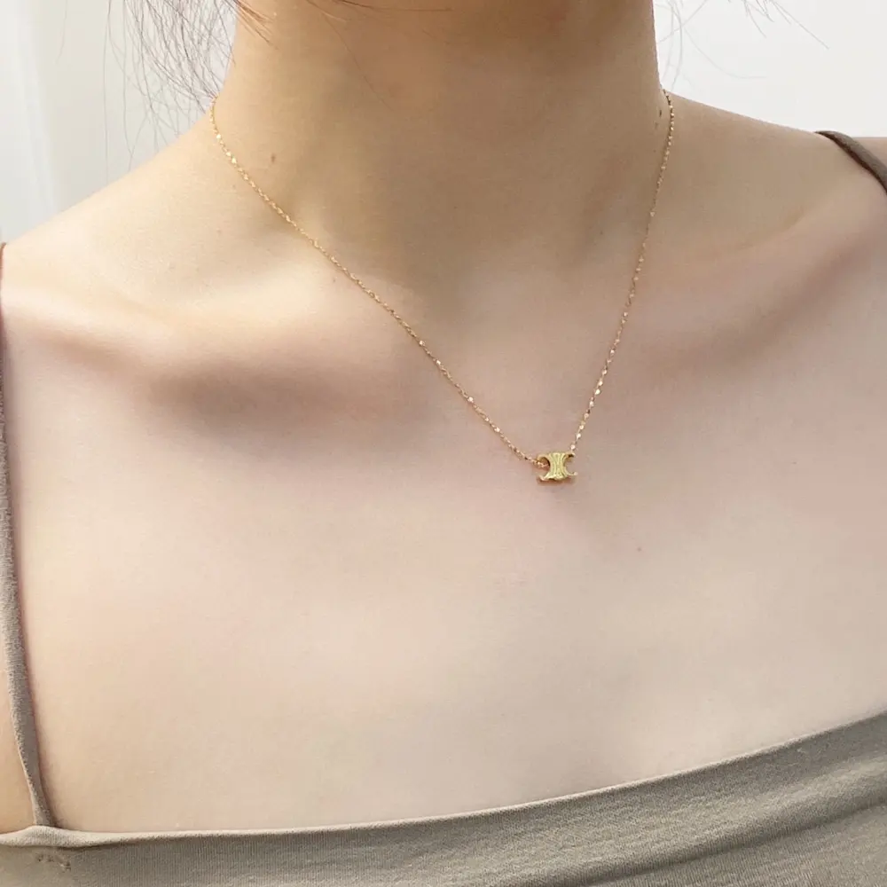 Celine Arc de Triomphe pendant necklace