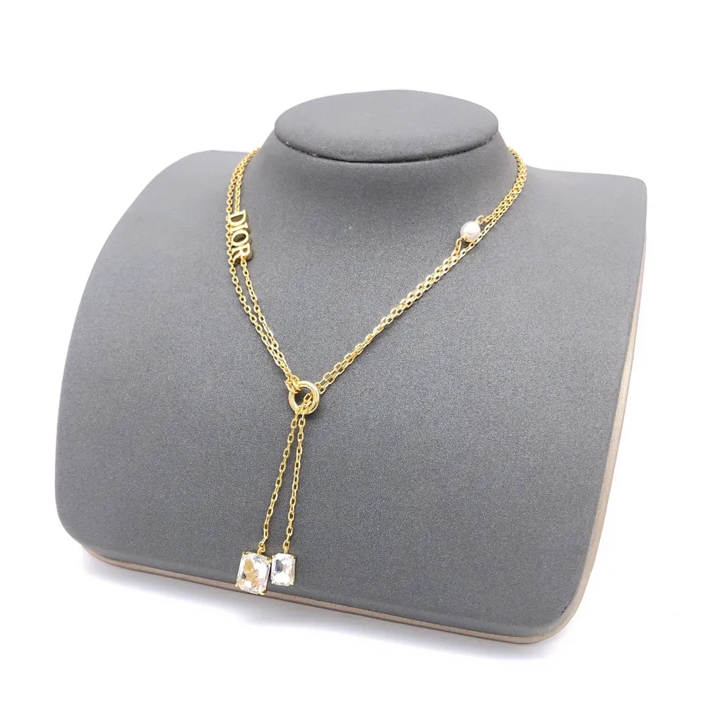 Dior original new product DIOR tassel crystal star necklace high-end quality