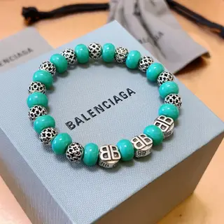 Balenciaga natural stone Balenciaga bracelet Thai silver style Balenciaga bracelet