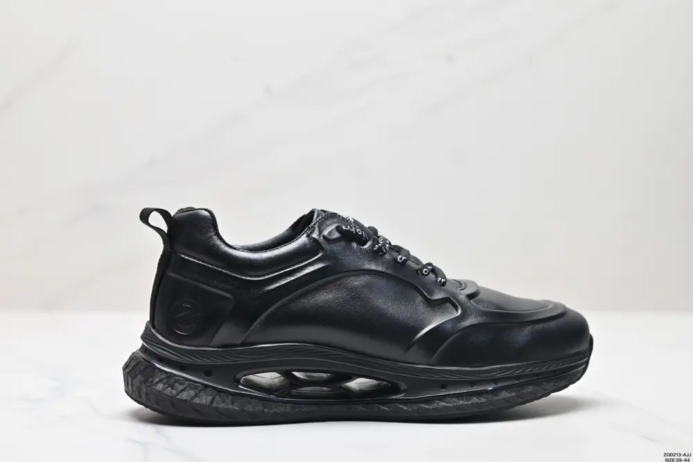 ecco leather men’s shoes autumn new cowhide thick bottom shock absorption 568686