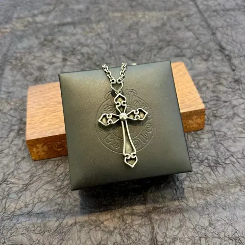 Chrome Hearts Chrome Heart Necklace Buddhist Bead Chain