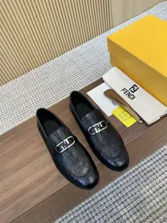 Fendi men’s business casual leather shoes