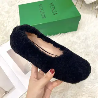 BOTTEGA VENETA furry shoes