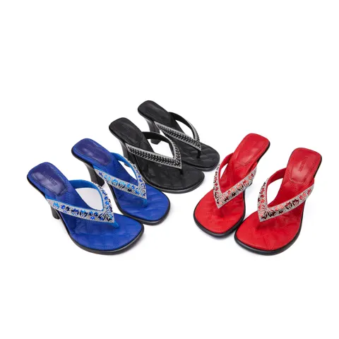 Burberry new high-heeled slippers (heel height 10 cm)