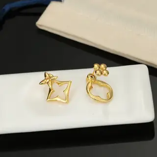 Louis Vuitton letter earrings