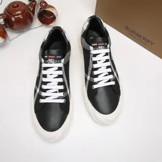 BURBERRY Original cowhide imported from Italy with original mesh fabric splicing design