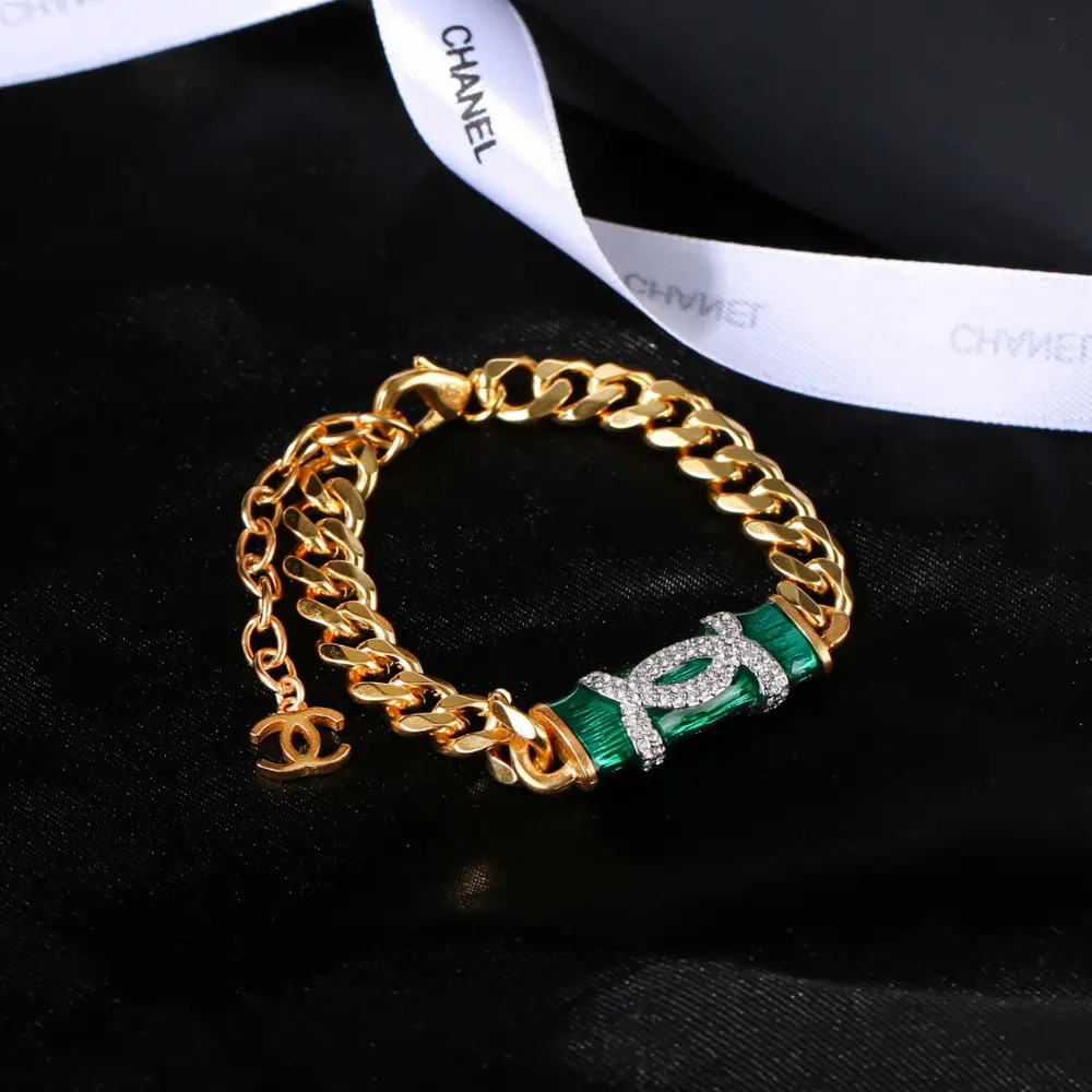 Chanel Double C Bracelet Finely crafted original brass material