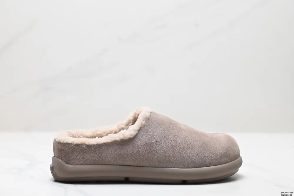 UGG retro all-match half-slip Birkenstock loafers