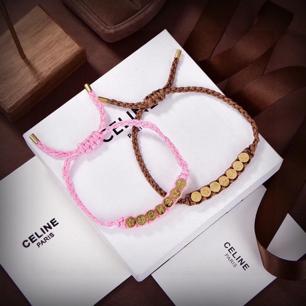 Celine gold finish bracelet