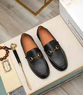 Gucci formal leather shoes Italy imported cowhide + top imported water-dyed cowhide lining