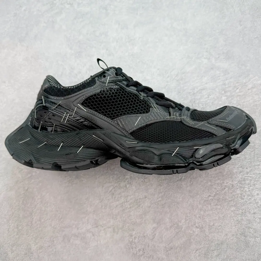 Balenciaga Stapler Sneakers Balenciaga Stapler Shoes Mesh Lace-up Low-top Retro Daddy Shoes