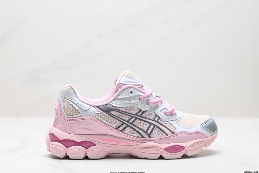 ASICS/Asics GEL-NYC 2055 breathable mesh upper with some synthetic leather material. Adopts 1203A571-100