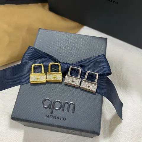 Apm monaco meteor lock earrings niche earrings and studs