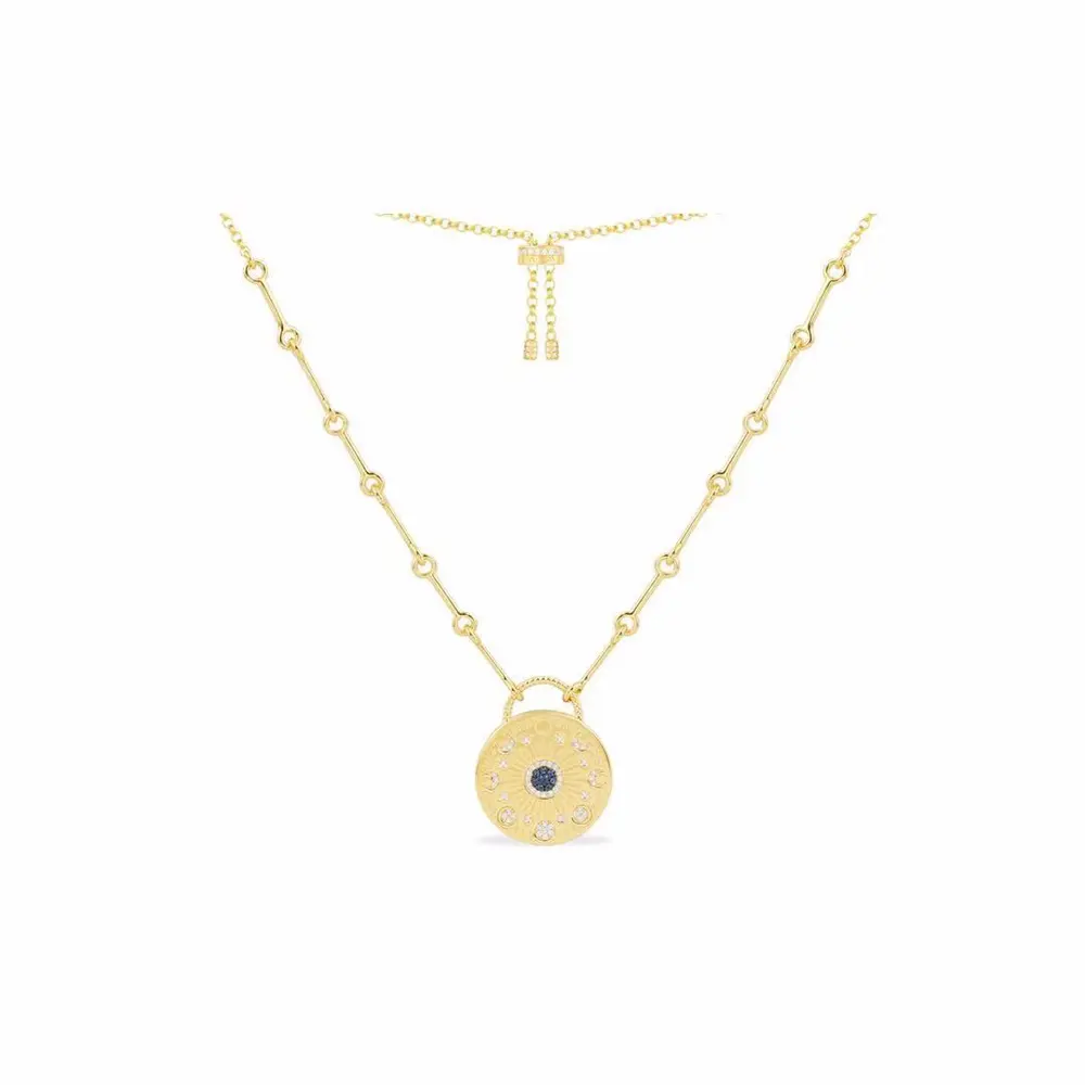 Apm monaco Sun and Moon shining pendant necklace