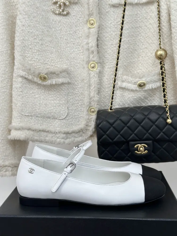 Chanel One-strap Thick Heel Mary Jane Shoes