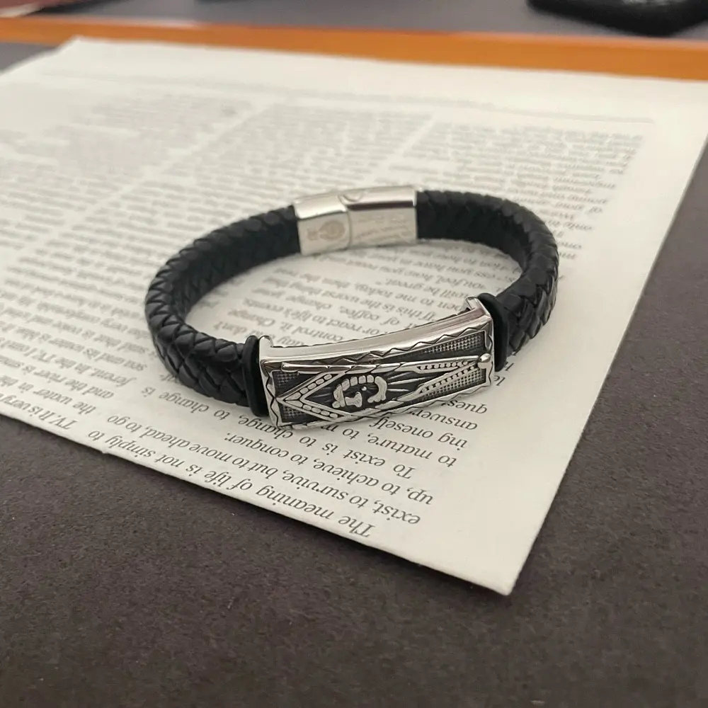 Chrome Hearts Classic Leather Bracelet