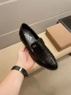 Hermès casual leather shoes