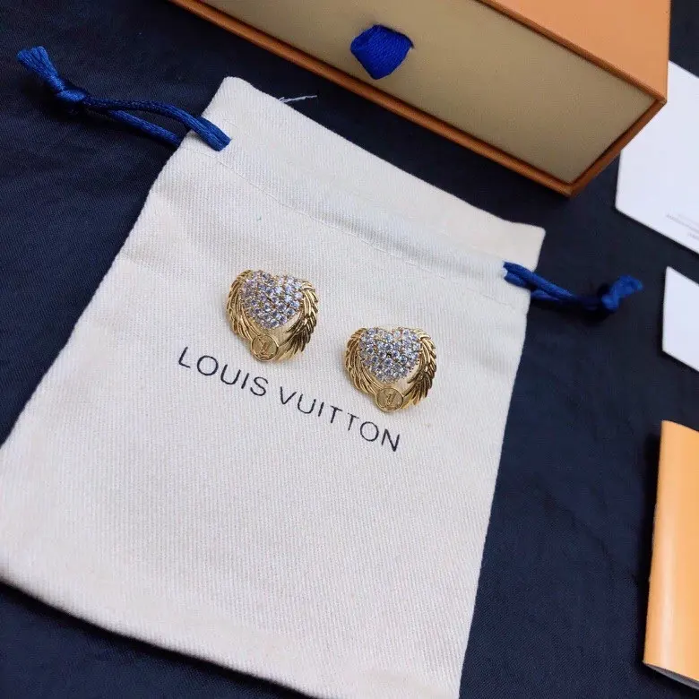 Louis Vuitton diamond stud earrings