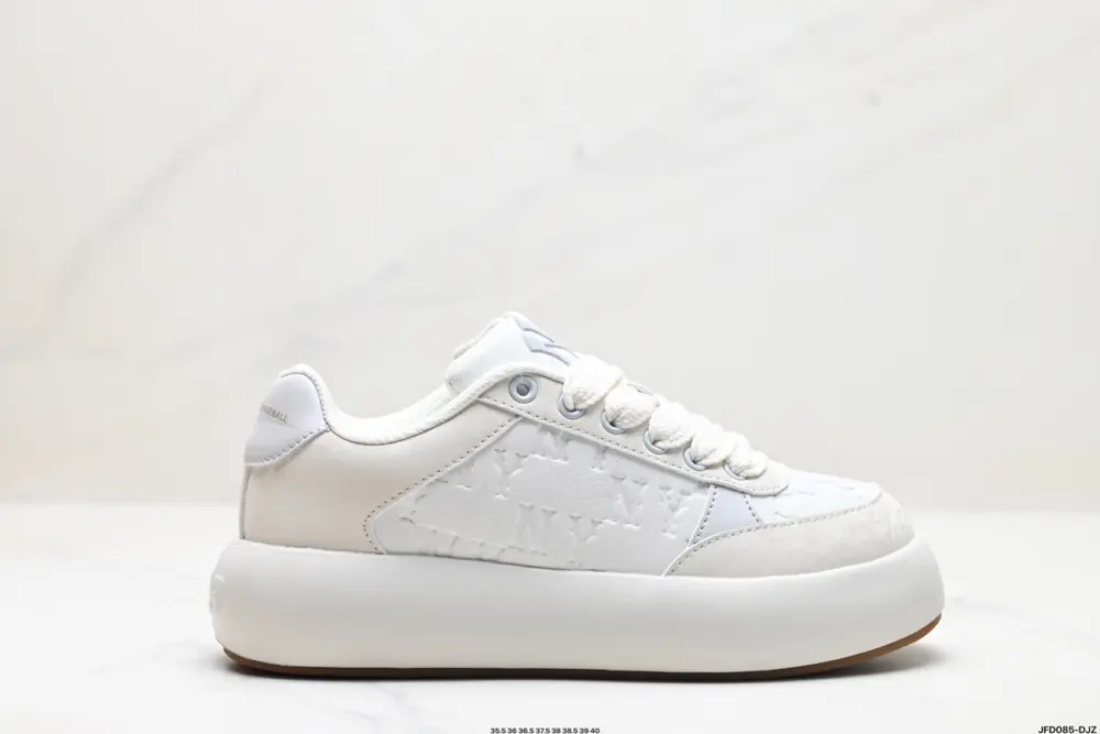 MLB retro thick-soled contrasting color large logo bread shoes warm height-enhancing 3ASXBMN4N