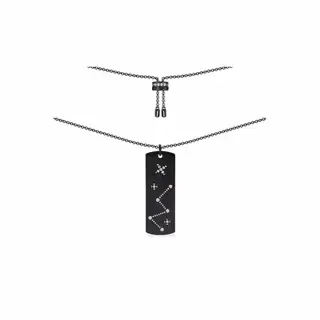 Apm monaco gun black constellation long necklace
