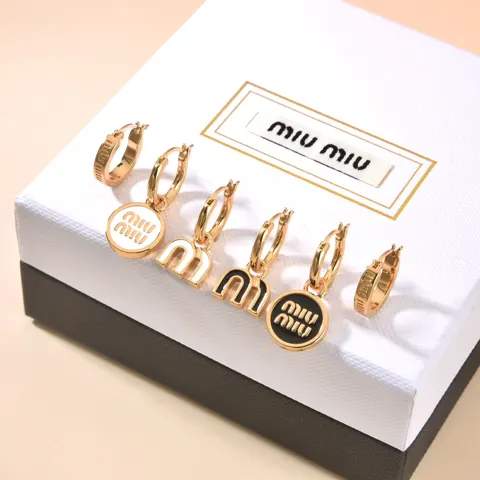miumiu oil drop earrings